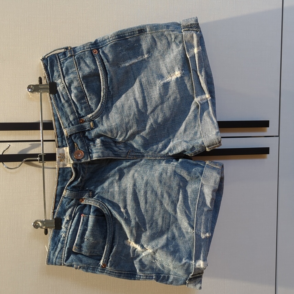 Distressed Jean Shorts